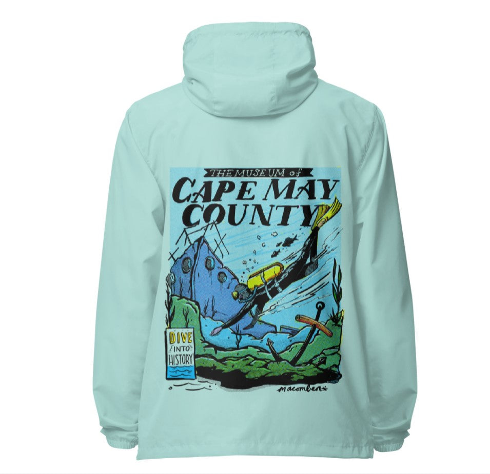 Unisex lightweight zip up windbreaker