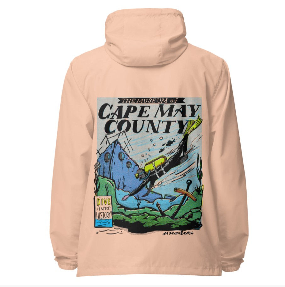 Unisex lightweight zip up windbreaker