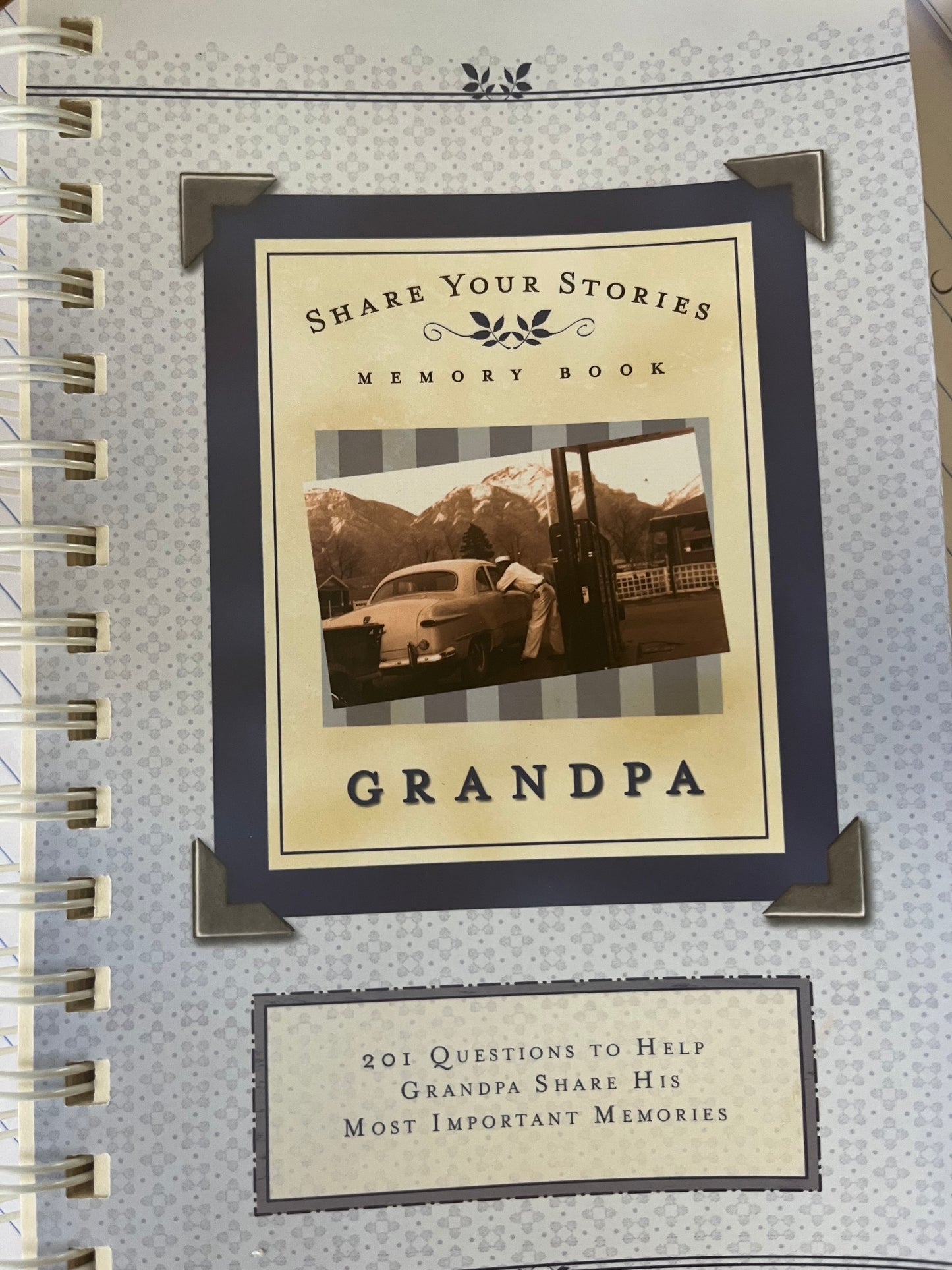 Share Your Stories Memory Book - Grandpa