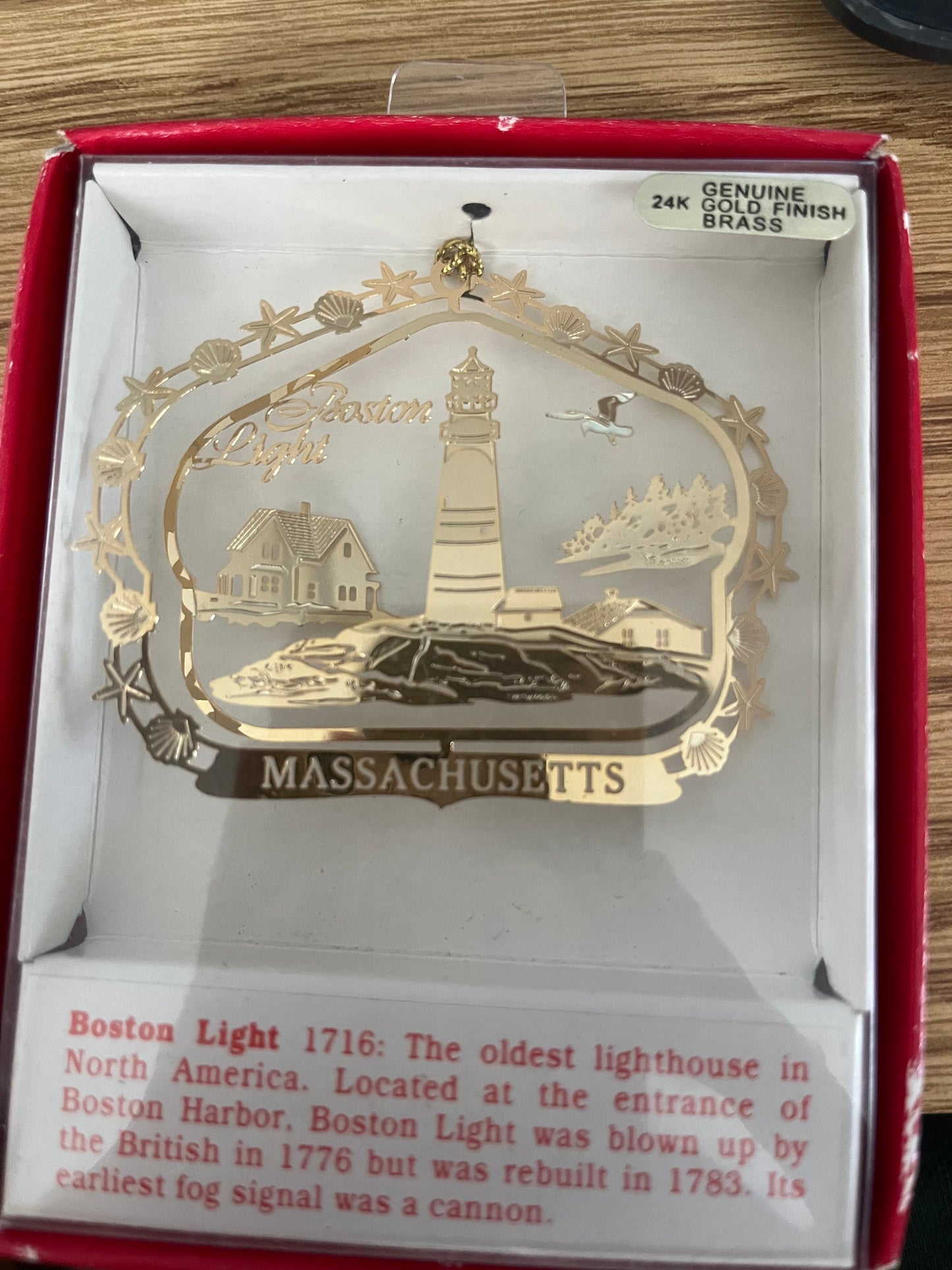 Boston Lighthouse Ornament